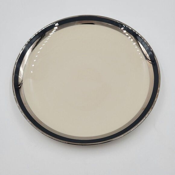 Gorham Other - Gorham Flintridge China  Contessa Salad Plate 8.5" Platinum Coupe Dutch Blue